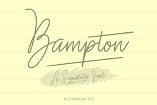 Bampton Typeface: Elevate Handmade Brand Identity