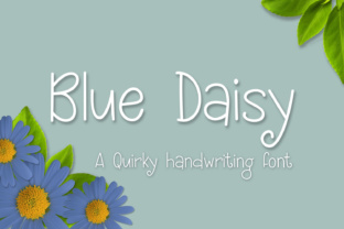 Blue Daisy Typeface: A Quirky Handwritten Font for Creative Makers