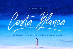 Costa Blanca: A Handwritten Script Font for Editorial Design