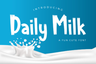 Daily Milk: A Contemporary Brush Font for Handmade Brands