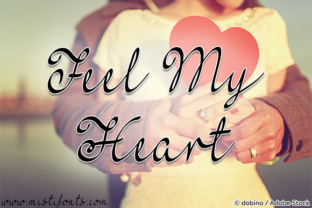 Feel My Heart: A Romantic Script Font for Editorial Design