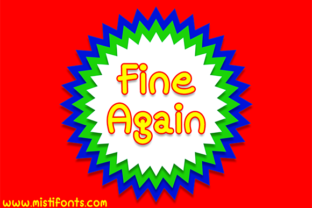 Fine Again: A Super Fun Comic Style Font for Handmade Projects