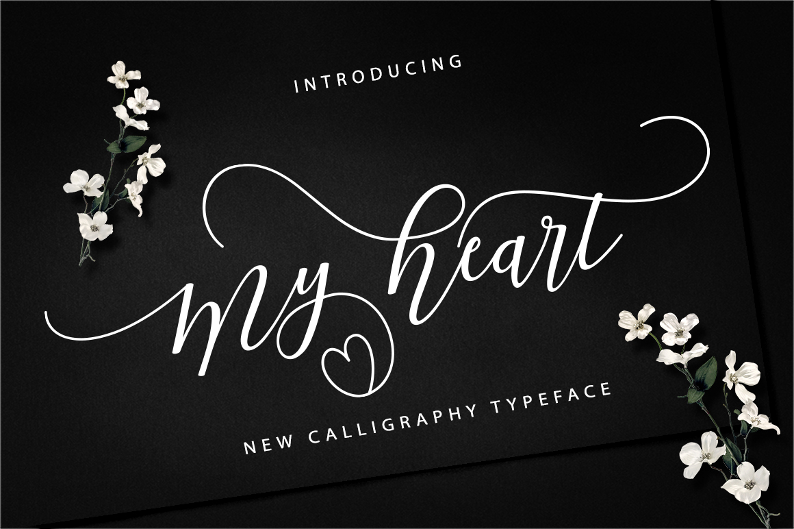 My Heart Typeface: A Soft Script for Editorial Design