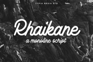 Rhaikane Font Review: A Captivating Vintage Monoline Typeface for Brand Identity