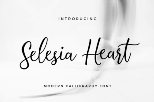 Selesia Heart: A Modern Script Typeface for Editorial Design