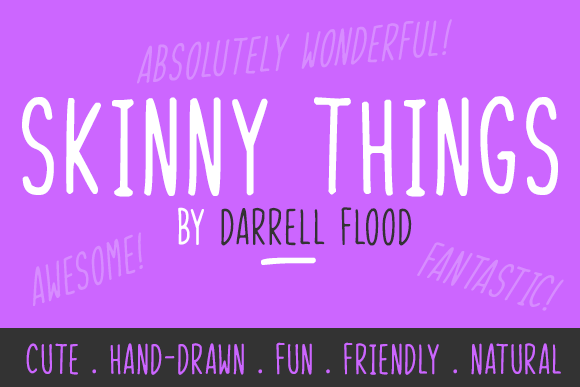 Skinny Things: A Handwritten Font for Modern Crafters