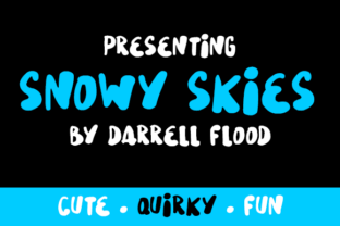 Snowy Skies: A Quirky Handwritten Font for Playful Editorial Design