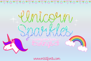 Unicorn Sparkles: A Magical Typeface for Whimsical Brand Identity